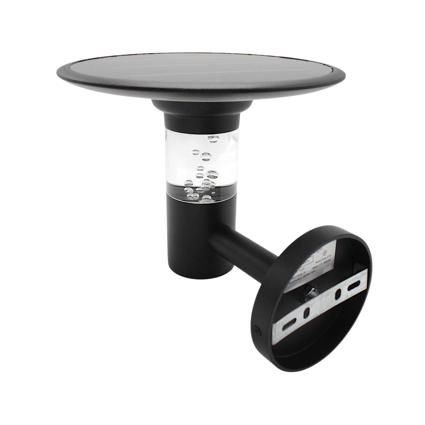 Solar Außenwandleuchte TB-238 LED Wandlampe mit Bubble-Effekt, Warmweiß/Kaltweiß, dimmbar, 6V 3,7W Solarpanel, 4000mAh Akku, Aluminium, IP44, moderne Gartenleuchte für Hauswand Eingang