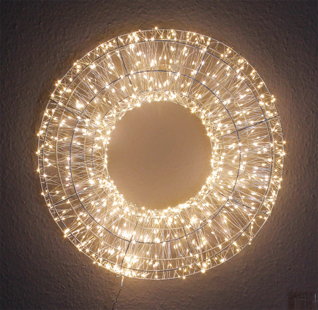 LED Leuchtkranz 800 LED 50cm Lichterkranz Weihnachtskranz