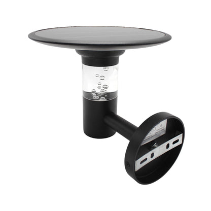 Solar Außenwandleuchte TB-238 LED Wandlampe mit Bubble-Effekt, Warmweiß/Kaltweiß, dimmbar, 6V 3,7W Solarpanel, 4000mAh Akku, Aluminium, IP44, moderne Gartenleuchte für Hauswand Eingang