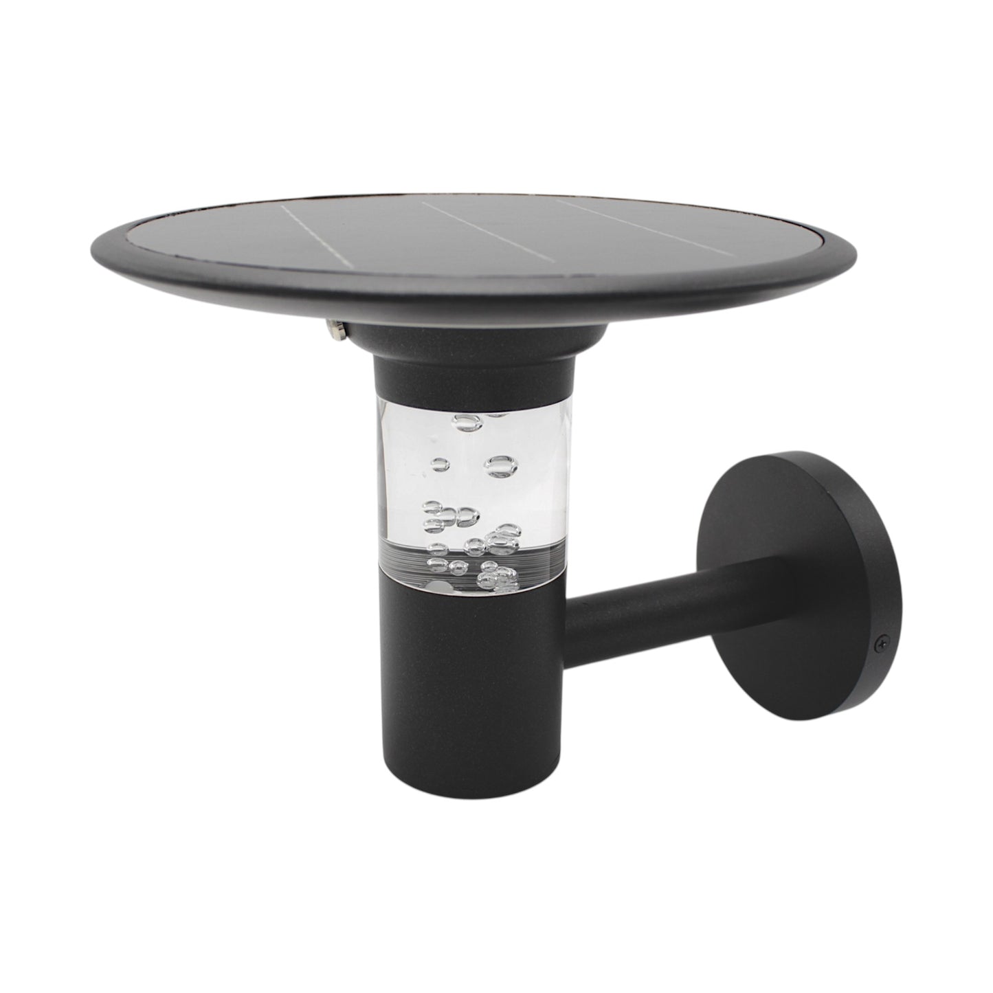 Solar Außenwandleuchte TB-238 LED Wandlampe mit Bubble-Effekt, Warmweiß/Kaltweiß, dimmbar, 6V 3,7W Solarpanel, 4000mAh Akku, Aluminium, IP44, moderne Gartenleuchte für Hauswand Eingang