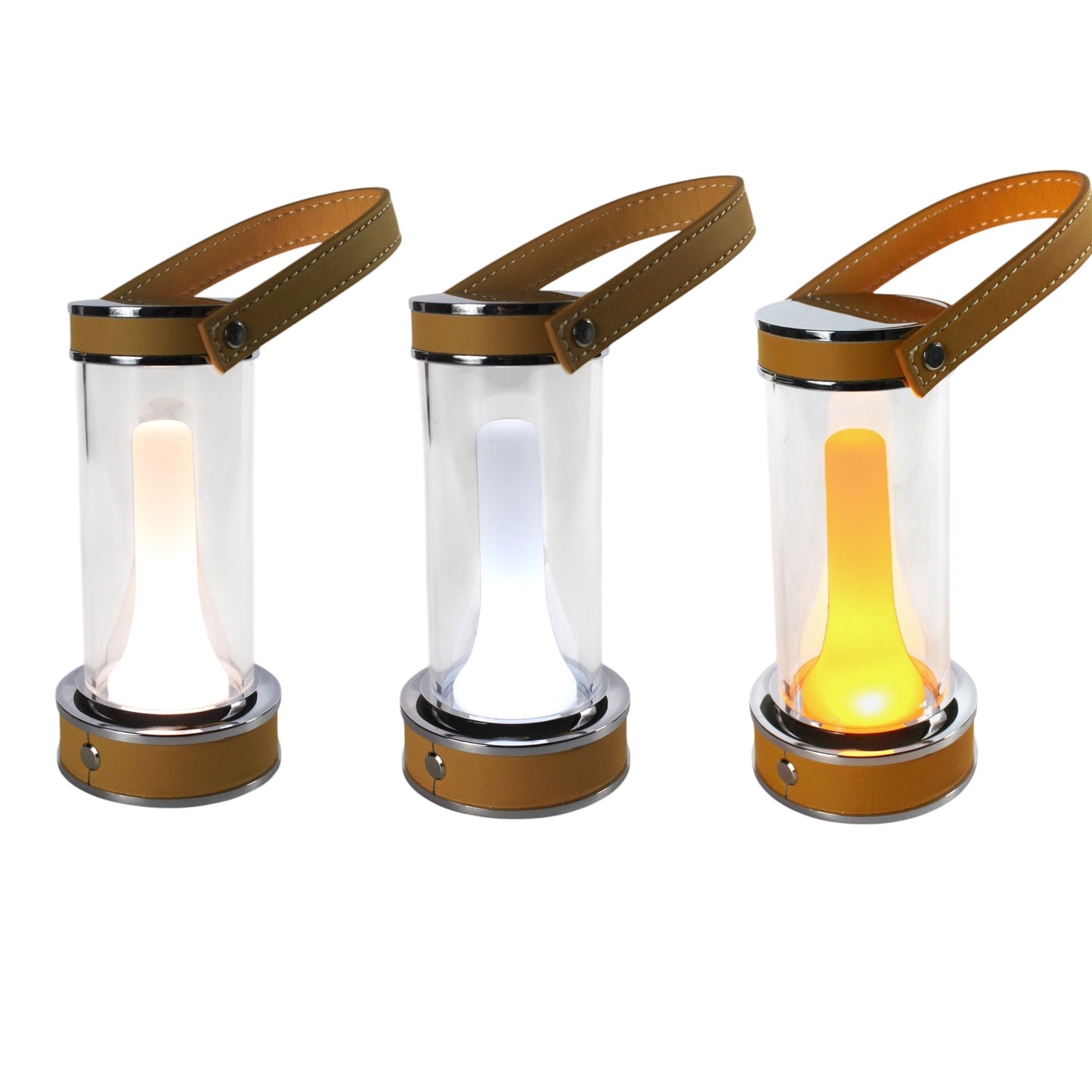 LED Akku Tischlampe Retro Tischleuchte kabellos Touch dimmbar 3 Leuchtfarben Camping Lampe Gartentischleuchte