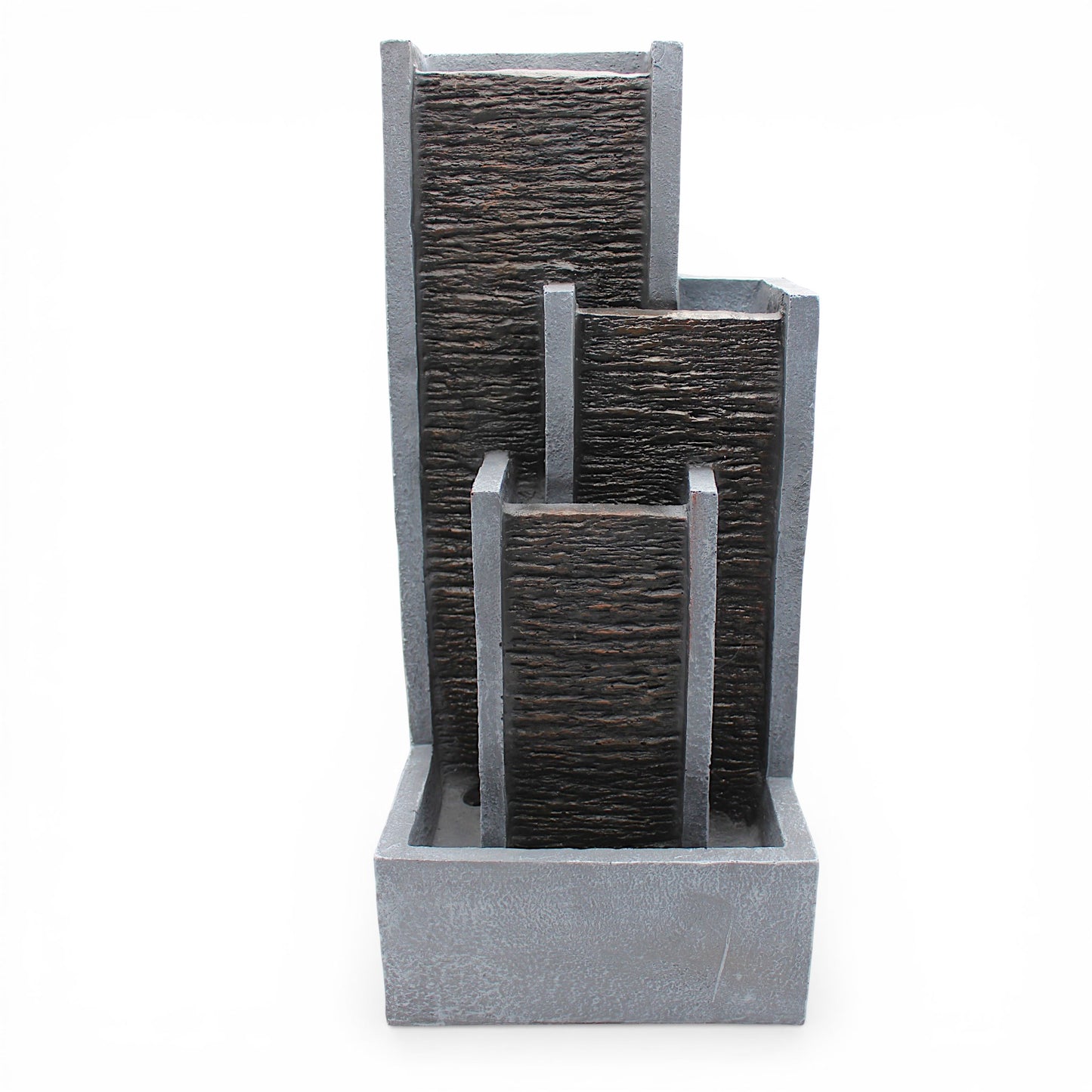 Springbrunnen Wasserwand Zimmerbrunnen mit LED Beleuchtung 48,5 cm Balkonbrunnen Wasserspiel BK914 Gartenbrunnen