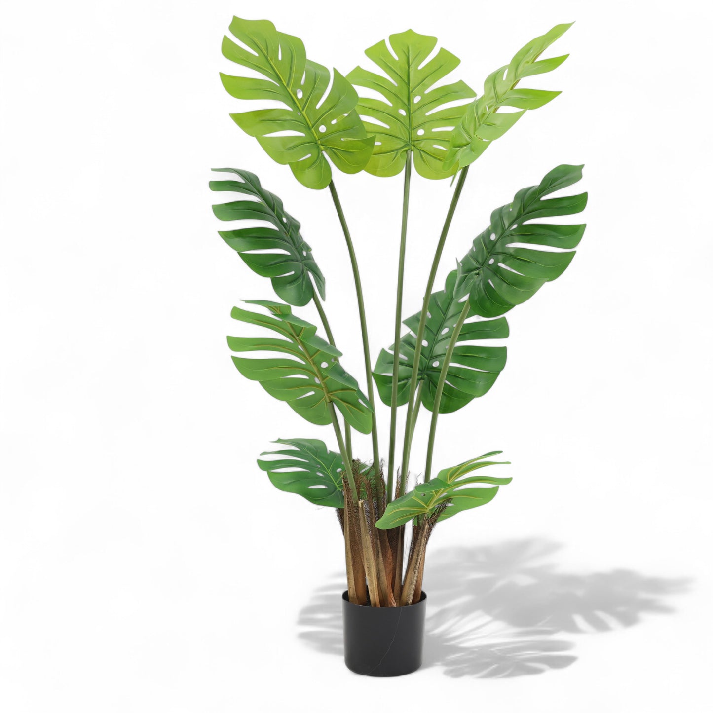 Kunstpflanze Monstera künstliche Pflanze im Topf Zimmerpflanze Dekopflanze