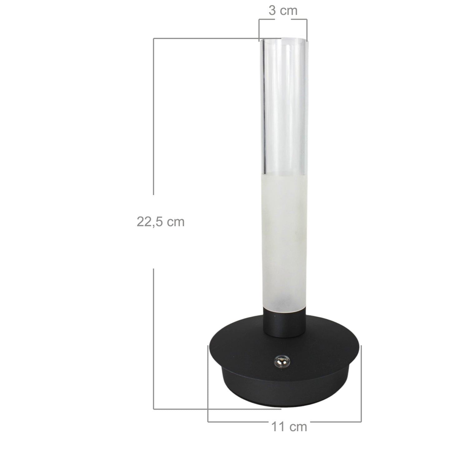 LED Akku Tischlampe kabellos Vasenlampe Tischleuchte Touch Dimmbar PL604