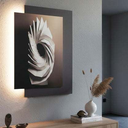 LED Wandbild mit indirekter Beleuchtung, modernes Wandbild mit Licht, USB, Fernbedienung, 60×80 cm WD006