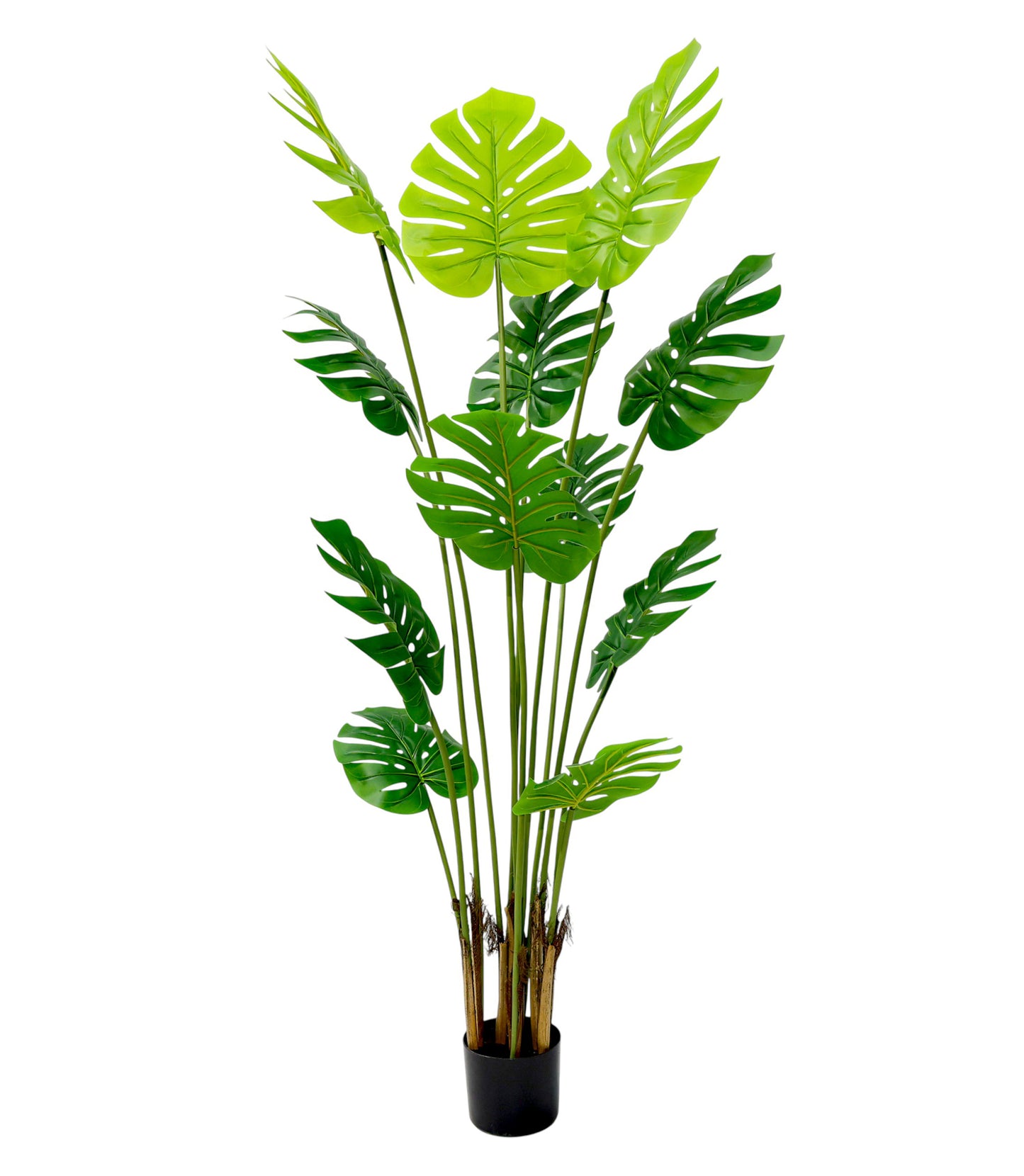 Kunstpflanze Monstera künstliche Pflanze im Topf Zimmerpflanze Dekopflanze