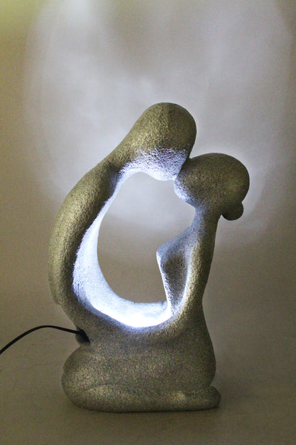 Moderner Springbrunnen BK701 Zimmerbrunnen Gartenbrunnen mit Beleuchtung Granit Optik