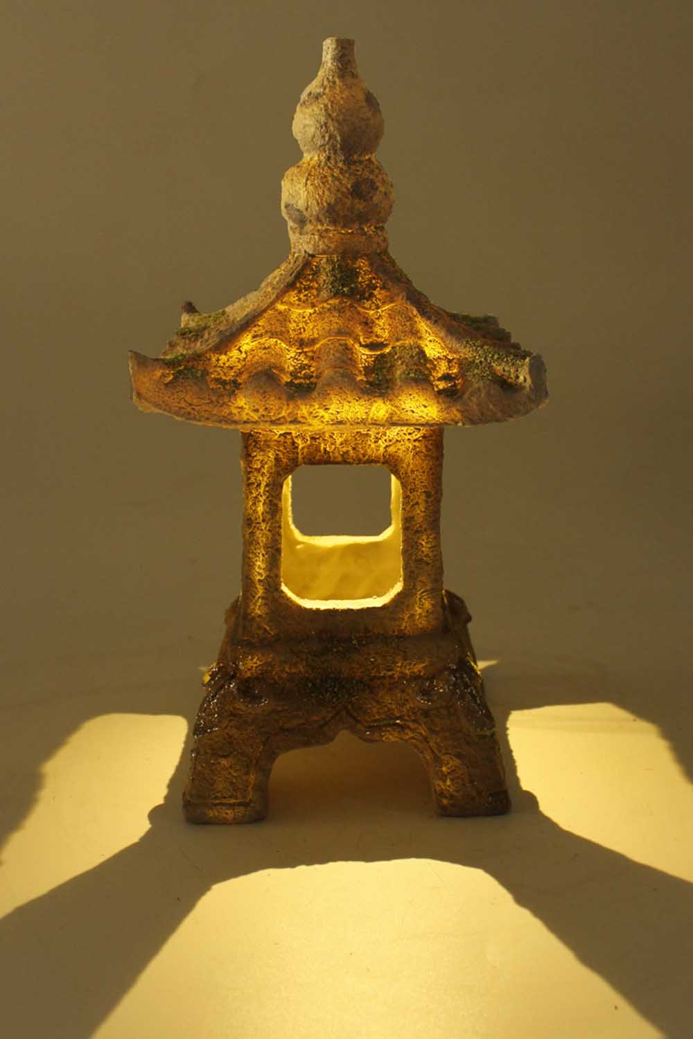Solarleuchte Pagode Laterne Solarlampe Japanische Leuchte