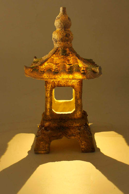 Solarleuchte Pagode Laterne Solarlampe Japanische Leuchte