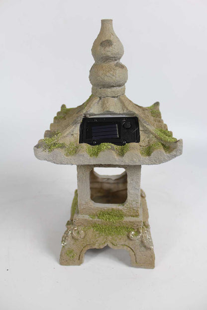 Solarleuchte Pagode Laterne Solarlampe Japanische Leuchte