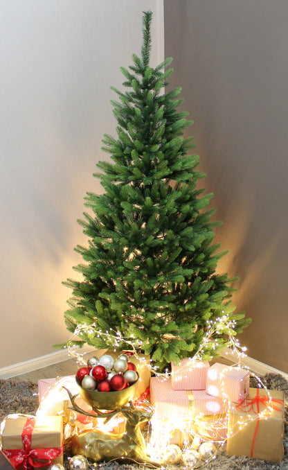 Künstlicher Weihnachtsbaum Premium voll Spritzguss mit Metallständer klappbar