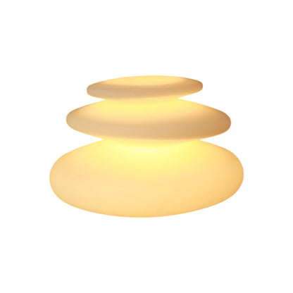Design Leuchten Arnusa Oasis Lights Tischleuchte, mit Fernbedienung! Gartenlampe Nachttischlampe (Flatstones (42x42x29cm))