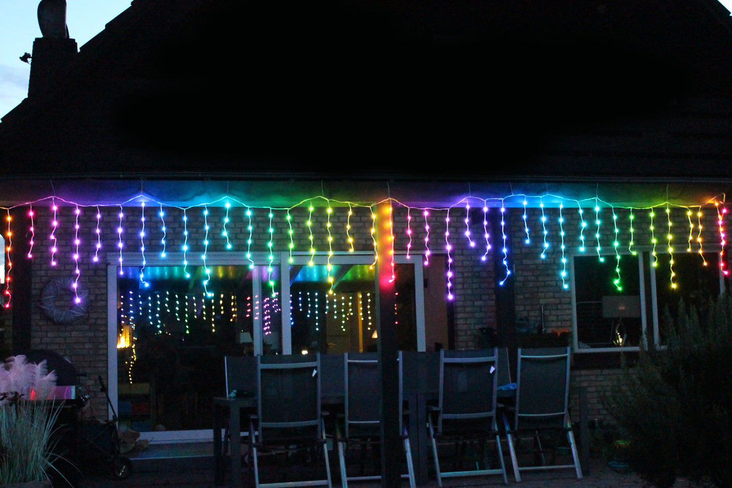 LED Lichterkette Eisregen RGB+W 212 Smart LED Snowfall