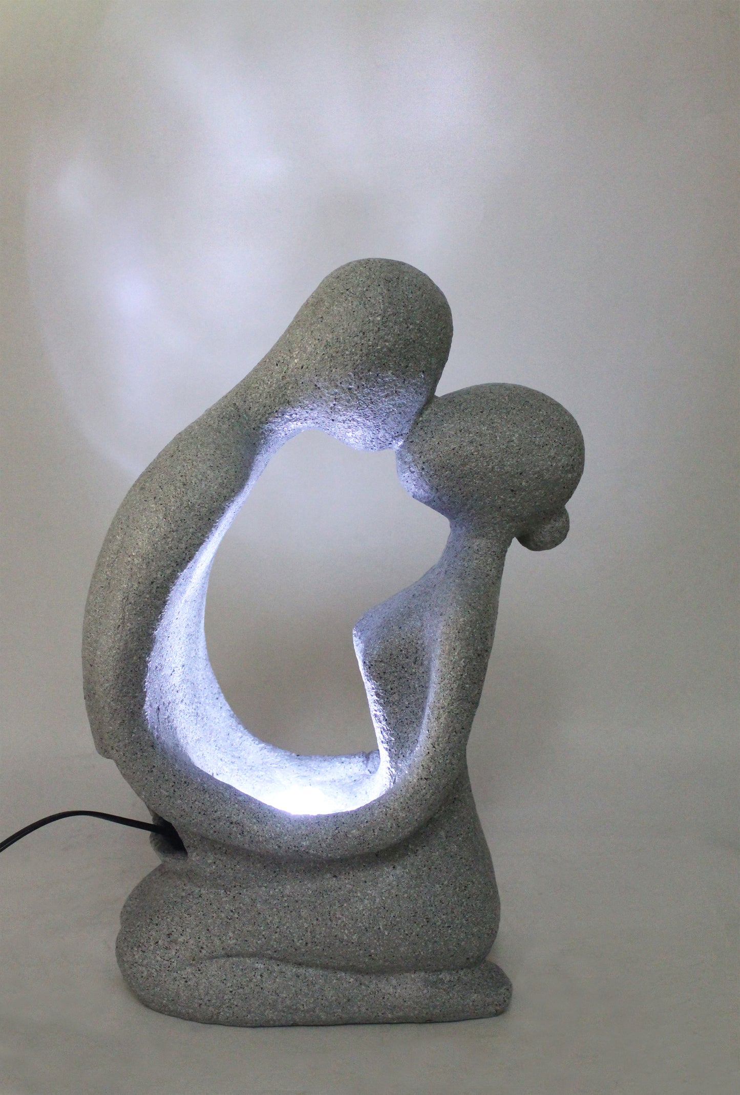 Moderner Springbrunnen BK701 Zimmerbrunnen Gartenbrunnen mit Beleuchtung Granit Optik