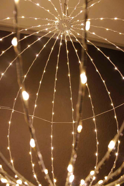 LED Leuchtkugel 30 cm faltbar Weihnachtsbeleuchtung LED Ball 200 LED
