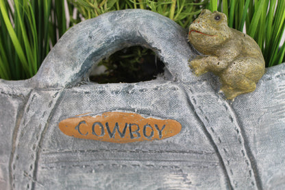 Blumentopf Korb "Cowboy" Pflanzschale