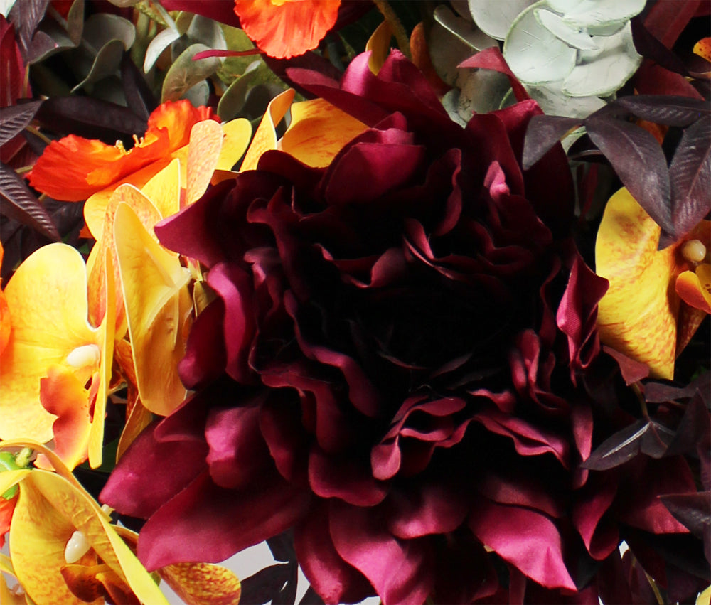 Künstlicher Blumenstrauß Herbstzauber 60 cm Premium handgebunden wie echt