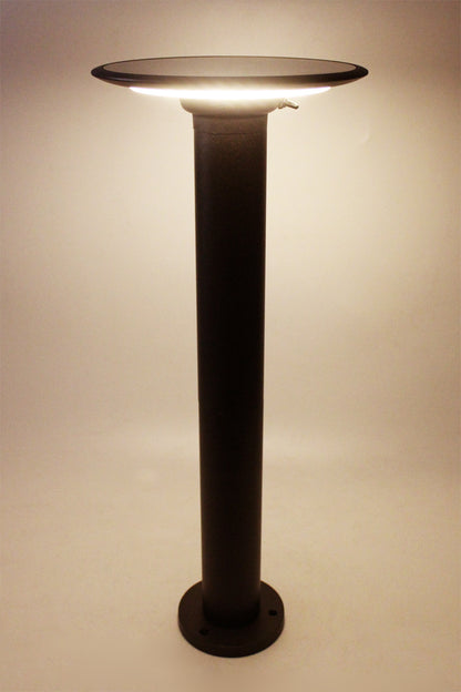 LED Solar Gartenleuchte 60 cm moderne Gartenlampe Aluminium