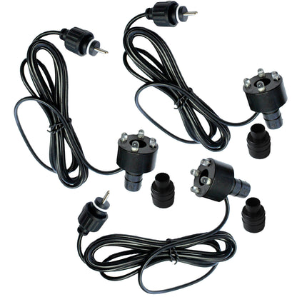 Springbrunnen Pumpe mit 3x LED Beleuchtung Wasserpumpe Tauchpumpe Teichpumpe