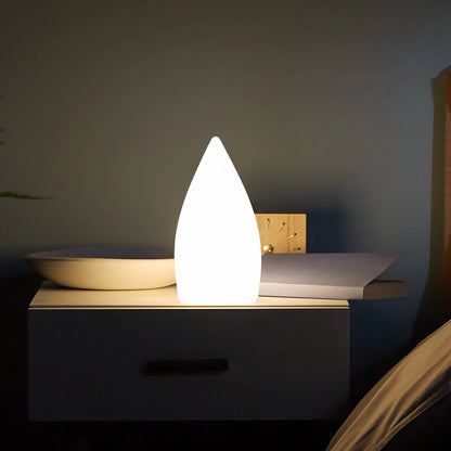 LED Kegellampe 21x11 cm RGB Kabellos Akku mit Fernbedienung Saunalampe Tischlampe