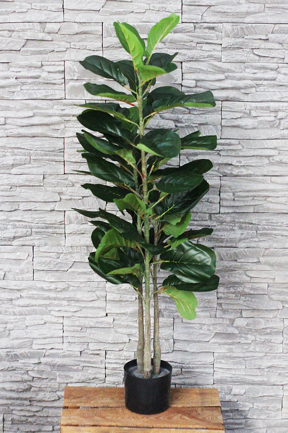 Künstliche Pflanze 115 cm Ficus Lyrata Kunstpflanze