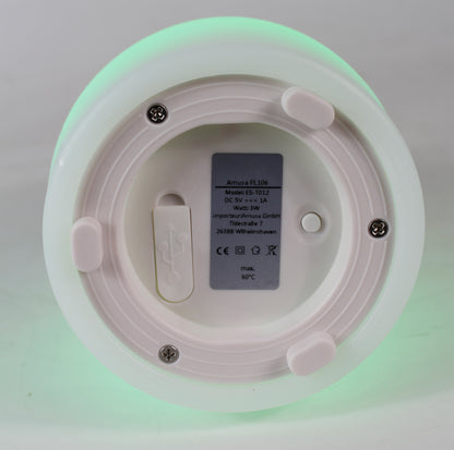 LED Kegellampe 21x11 cm RGB Kabellos Akku mit Fernbedienung Saunalampe Tischlampe