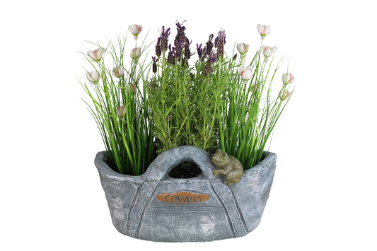 Blumentopf Korb "Cowboy" Pflanzschale