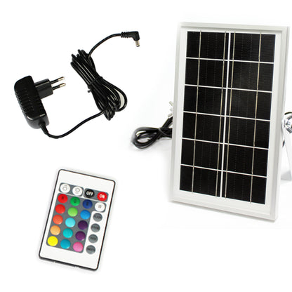 Solar Blumenkübel 50x30 cm LED RGB Blumentopf modern eckig Pflanzkübel